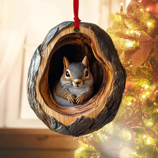 Christmas Ornaments In Acrylic Cartoon For Christmas And Home Decoration