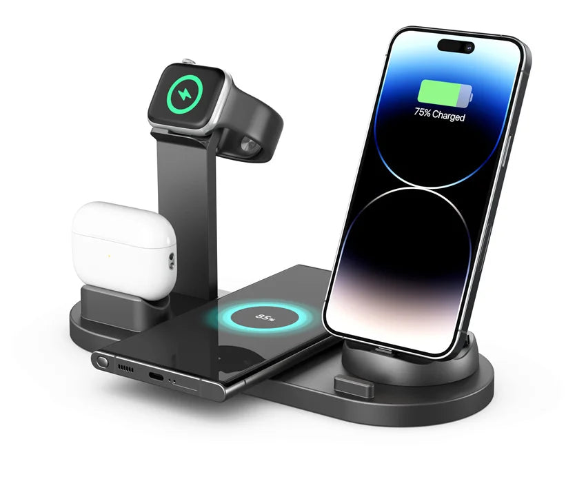 7 in 1 Wireless Charger Stand For iPhone, Smartwatch And Airpods