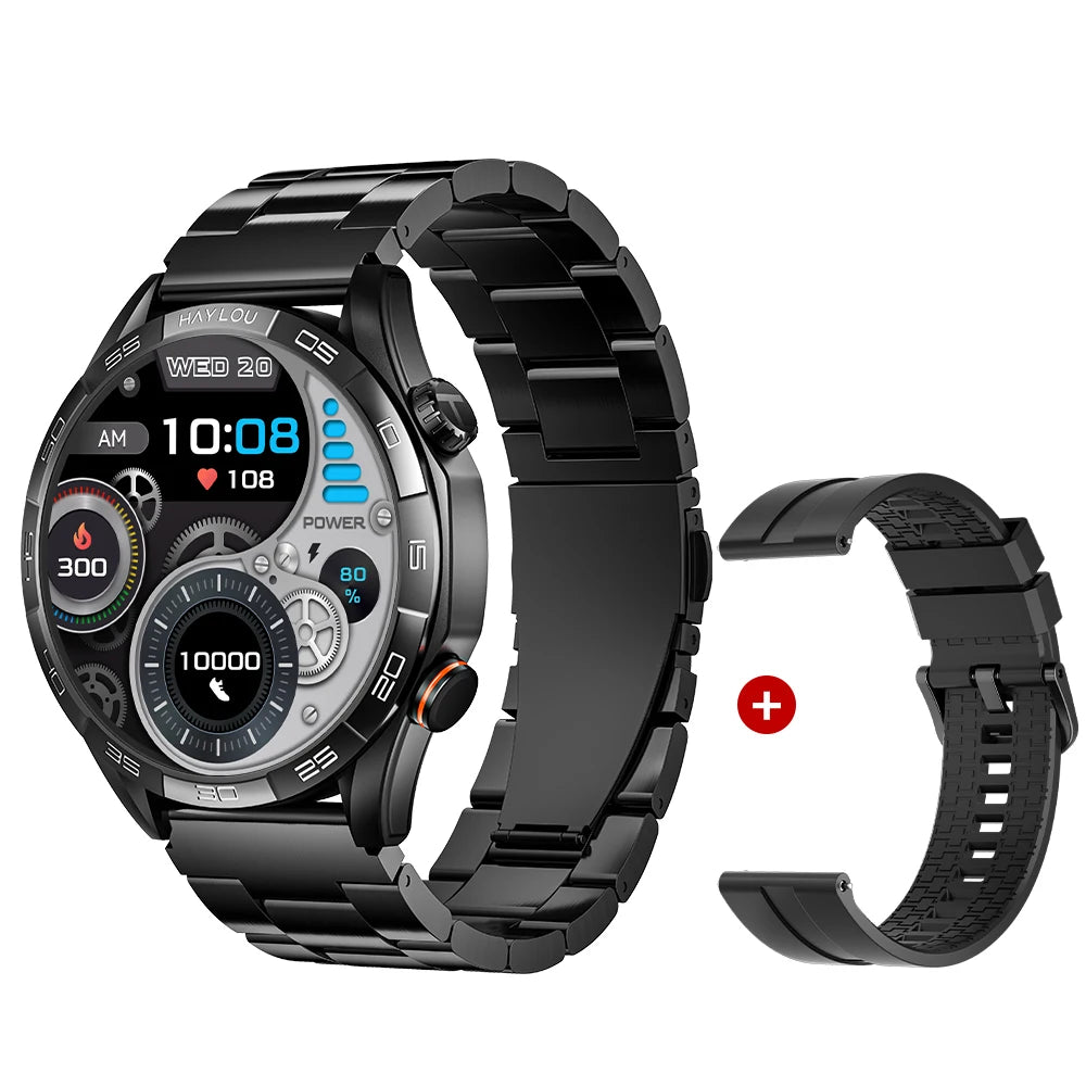HAYLOU Solar 5 Voice Calling Smartwatch 1.58". AMOLED Display With 24h Health Monitoring ⌚
