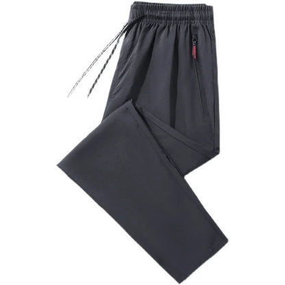 Casual Pants Straight And Slim Fit With Elastic Waist
