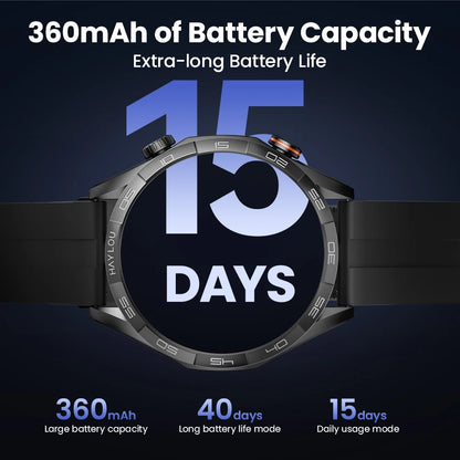 HAYLOU Solar 5 Voice Calling Smartwatch 1.58". AMOLED Display With 24h Health Monitoring ⌚