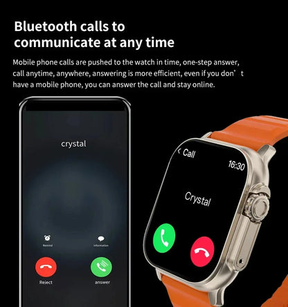 Exquisite Design Ultra Smartwatch With Bluetooth And Heart Rate Monitor (SALE 🚨)