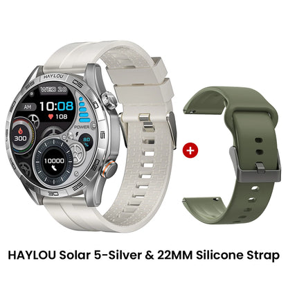 HAYLOU Solar 5 Voice Calling Smartwatch 1.58". AMOLED Display With 24h Health Monitoring ⌚