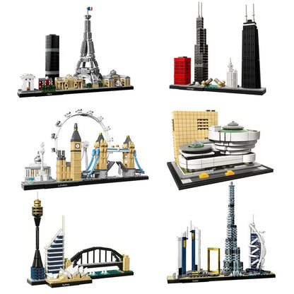 Fantastic Building Blocks Architecture Of Paris, Dubai, London, Sydney, Chicago And Shanghai