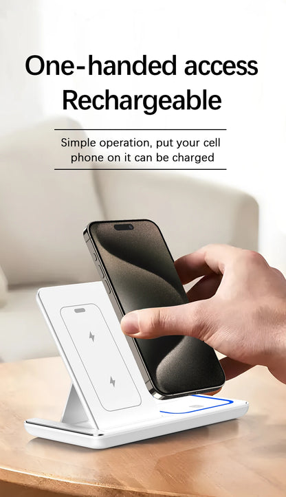 3 in 1 Foldable Charging Station For iPhone, Smartwatch And Airpods