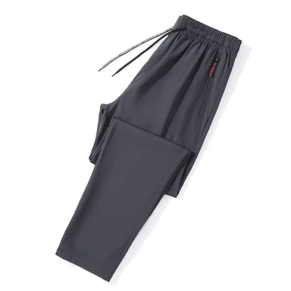 Casual Pants Straight And Slim Fit With Elastic Waist