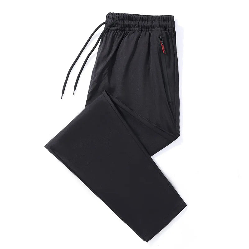 Casual Pants Straight And Slim Fit With Elastic Waist