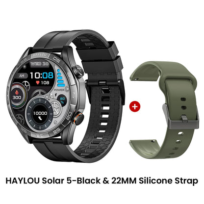 HAYLOU Solar 5 Voice Calling Smartwatch 1.58". AMOLED Display With 24h Health Monitoring ⌚