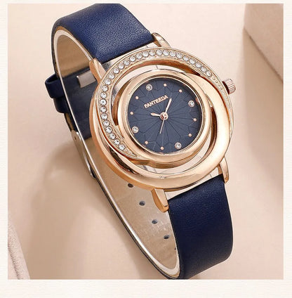 Wonderful Luxury Watch, Ring, Necklace And Earring Rhinestone Set For Wonderful Women (Salve 🚨)