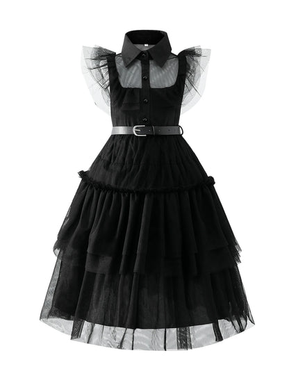 Wednesday Addams Costume For Kids