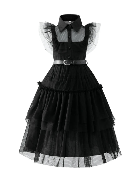 Wednesday Addams Costume For Kids