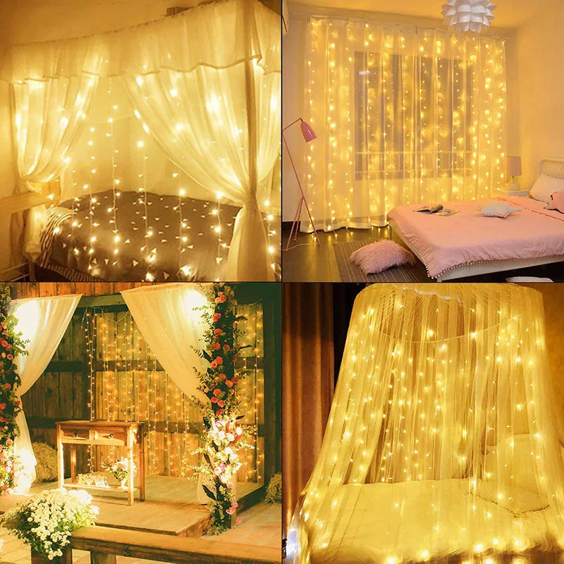 Fantastic LED Curtain With 8 Modes And Remote Control