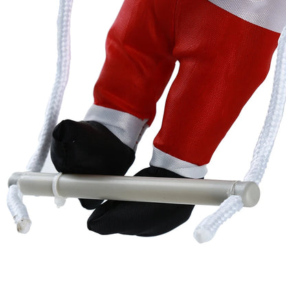 Santa Claus Climbing Ladder Ornaments For Christmas Tree
