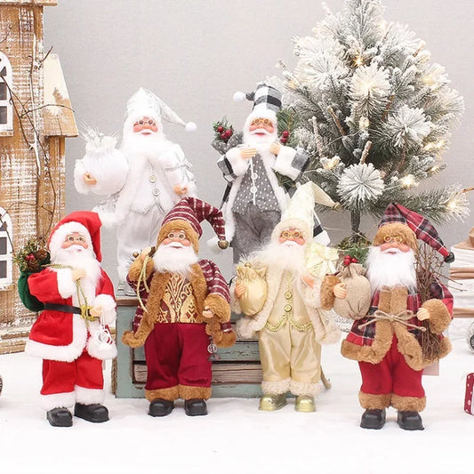Santa Claus Doll with Gift Bags For Christmas Decoration
