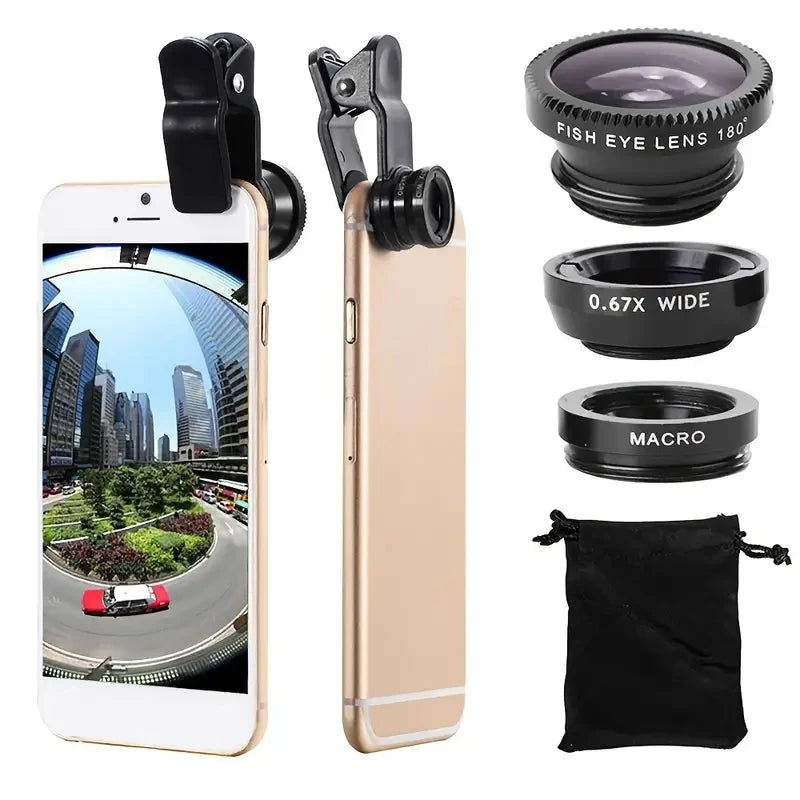 Fantastic 3 in 1 Fisheye Lens With iPhone Clip