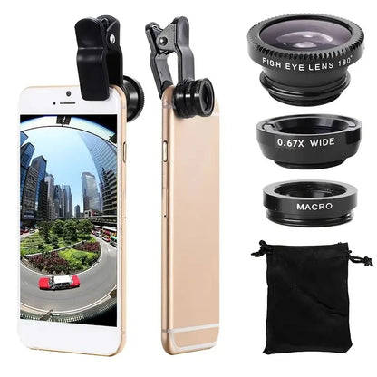 Fantastic 3 in 1 Fisheye Lens With iPhone Clip