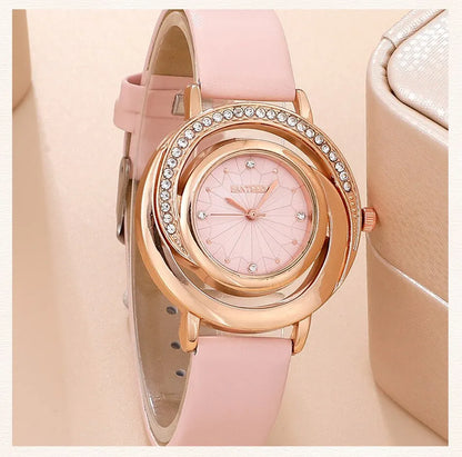 Wonderful Luxury Watch, Ring, Necklace And Earring Rhinestone Set For Wonderful Women (Salve 🚨)