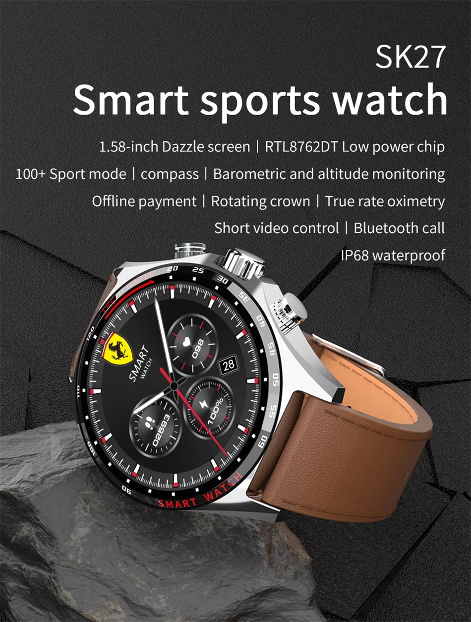 Brand New HD Smartwatch With Bluetooth Call and Health Monitoring