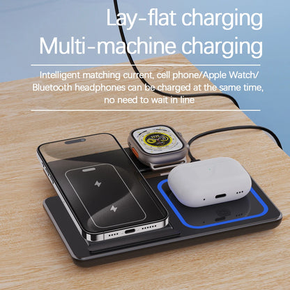 3 in 1 Foldable Charging Station For iPhone, Smartwatch And Airpods