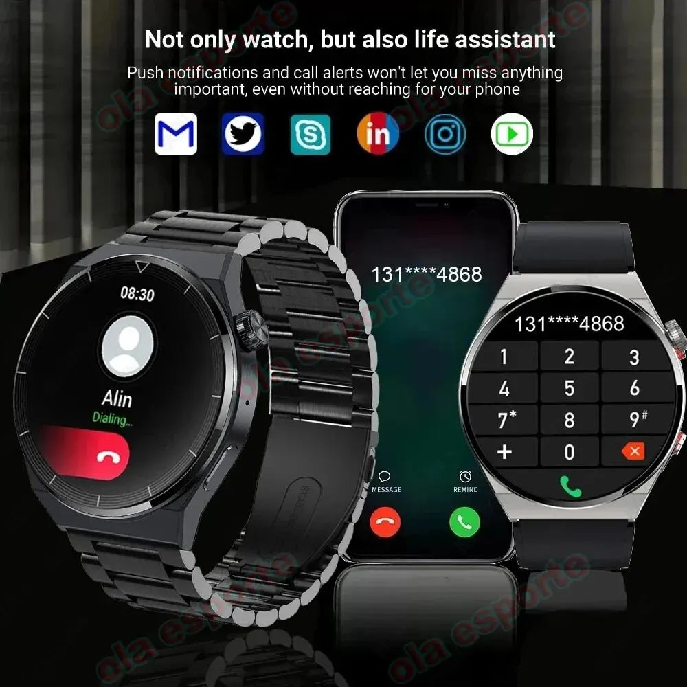 Great Smartwatch 4 Pro With Bluetooth Phone Call and GPS