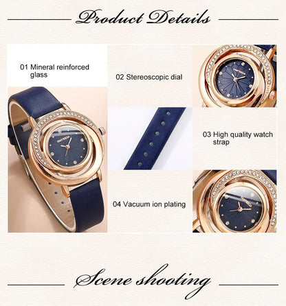 Wonderful Luxury Watch, Ring, Necklace And Earring Rhinestone Set For Wonderful Women (Salve 🚨)