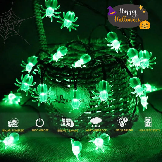 LED Green Spider String Light Outdoor Waterproof (8 Lighting Modes) - A Trust Market