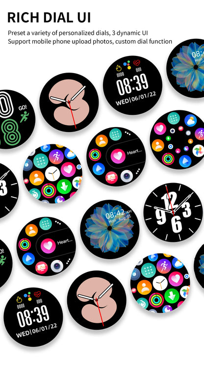 LIGE Men Smart Watch With Heart Rate and Blood Pressure Monitoring