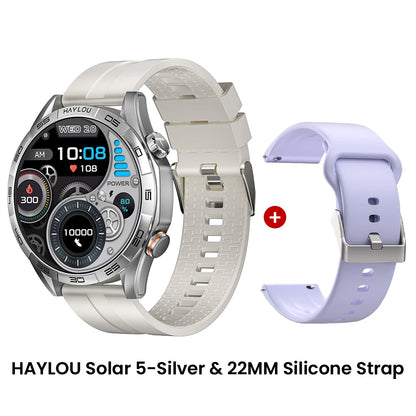 HAYLOU Solar 5 Voice Calling Smartwatch 1.58". AMOLED Display With 24h Health Monitoring ⌚
