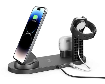 7 in 1 Wireless Charger Stand For iPhone, Smartwatch And Airpods