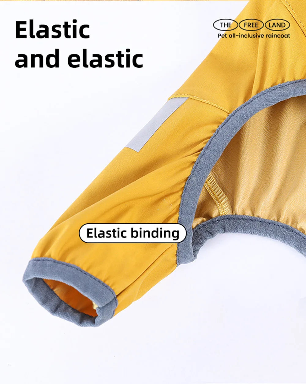 Dog Raincoat Waterproof Dog Rain Jacket with Hood Reflective Dog Rain Coat with Leash Hole Lightweight Waterproof Puppy Clothes - A Trust Market