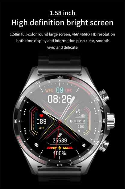 Brand New HD Smartwatch With Bluetooth Call and Health Monitoring