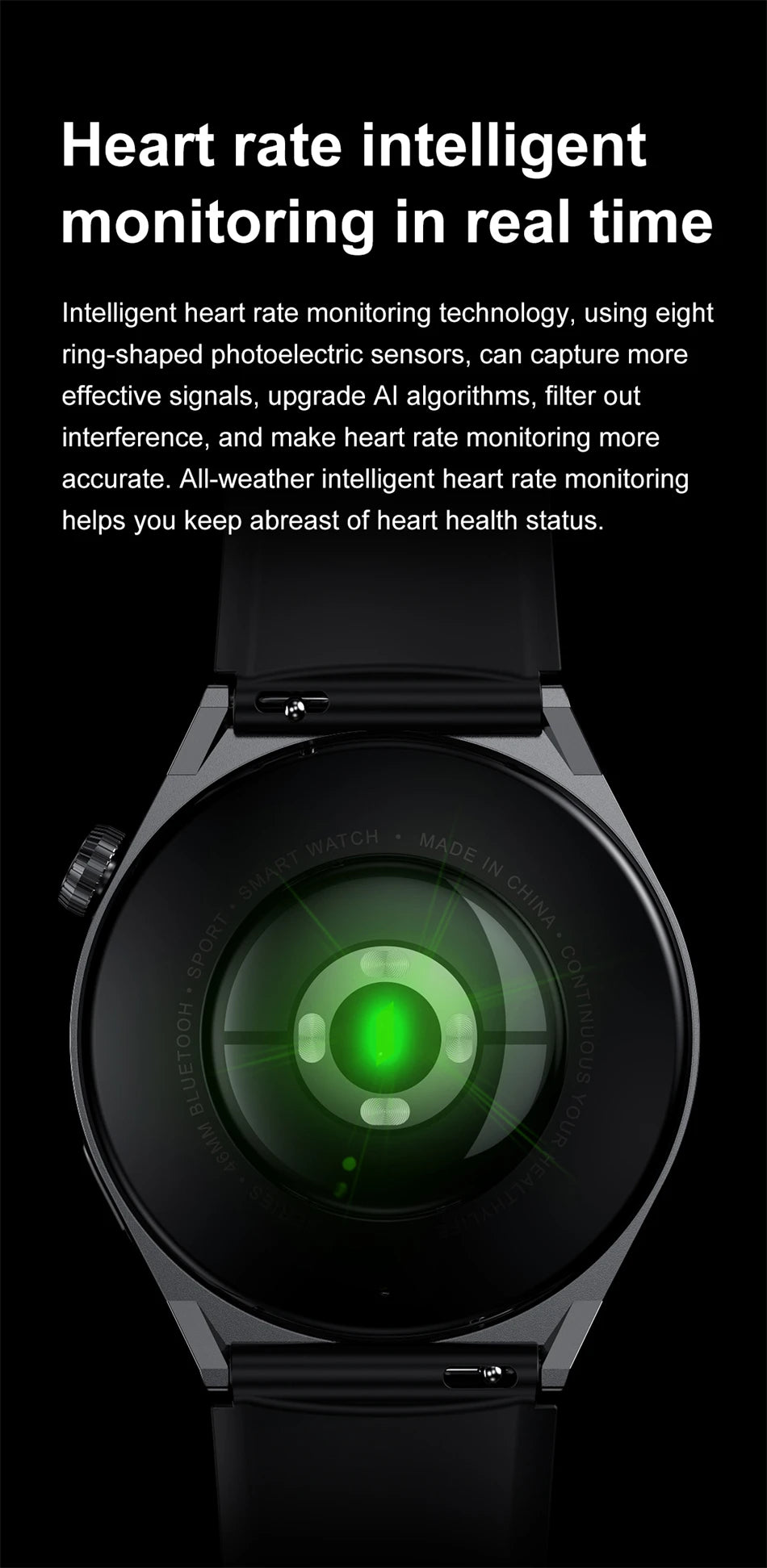Great Smartwatch 4 Pro With Bluetooth Phone Call and GPS