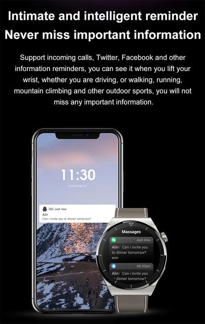Great Smartwatch 4 Pro With Bluetooth Phone Call and GPS