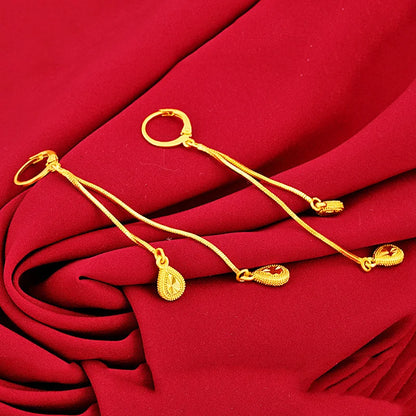 Gold Color Long Earrings for Women