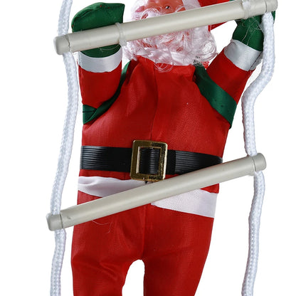 Santa Claus Climbing Ladder Ornaments For Christmas Tree
