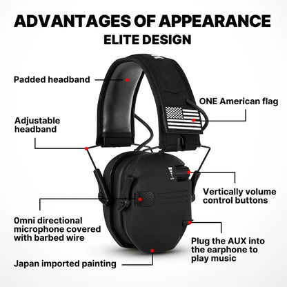 New Tactical Electronic Shooting Earmuff Anti-Noise Headphone