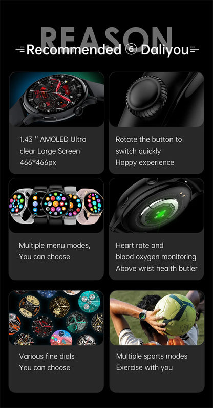 Fantastic True AMOLED Smartwatch With Health Tracker And Voice Calling