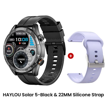 HAYLOU Solar 5 Voice Calling Smartwatch 1.58". AMOLED Display With 24h Health Monitoring ⌚