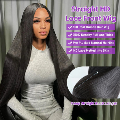 Beautiful HD Lace Frontal Wigs With Human Hair