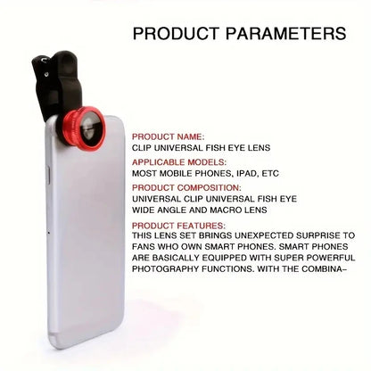 Fantastic 3 in 1 Fisheye Lens With iPhone Clip