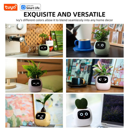Ivy Smart Planter: Fun Over 49 Rich Expressions And AI Chips Make Raising Plants Easy