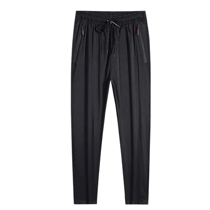 Casual Pants Straight And Slim Fit With Elastic Waist