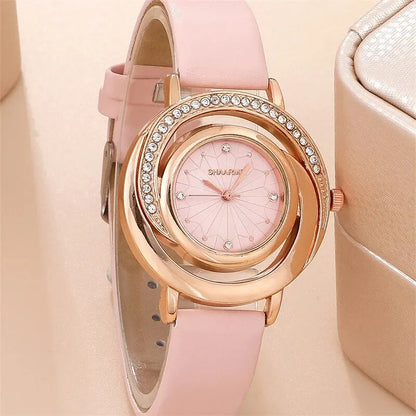 Wonderful Luxury Watch, Ring, Necklace And Earring Rhinestone Set For Wonderful Women (Salve 🚨)