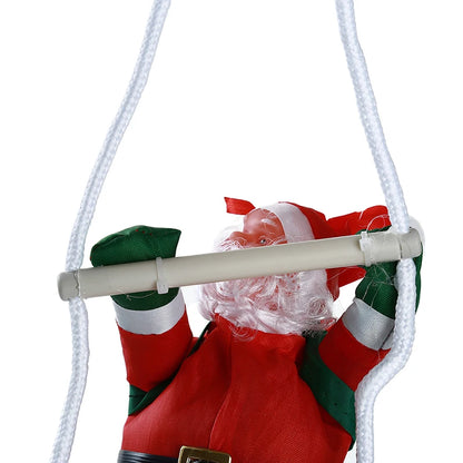 Santa Claus Climbing Ladder Ornaments For Christmas Tree