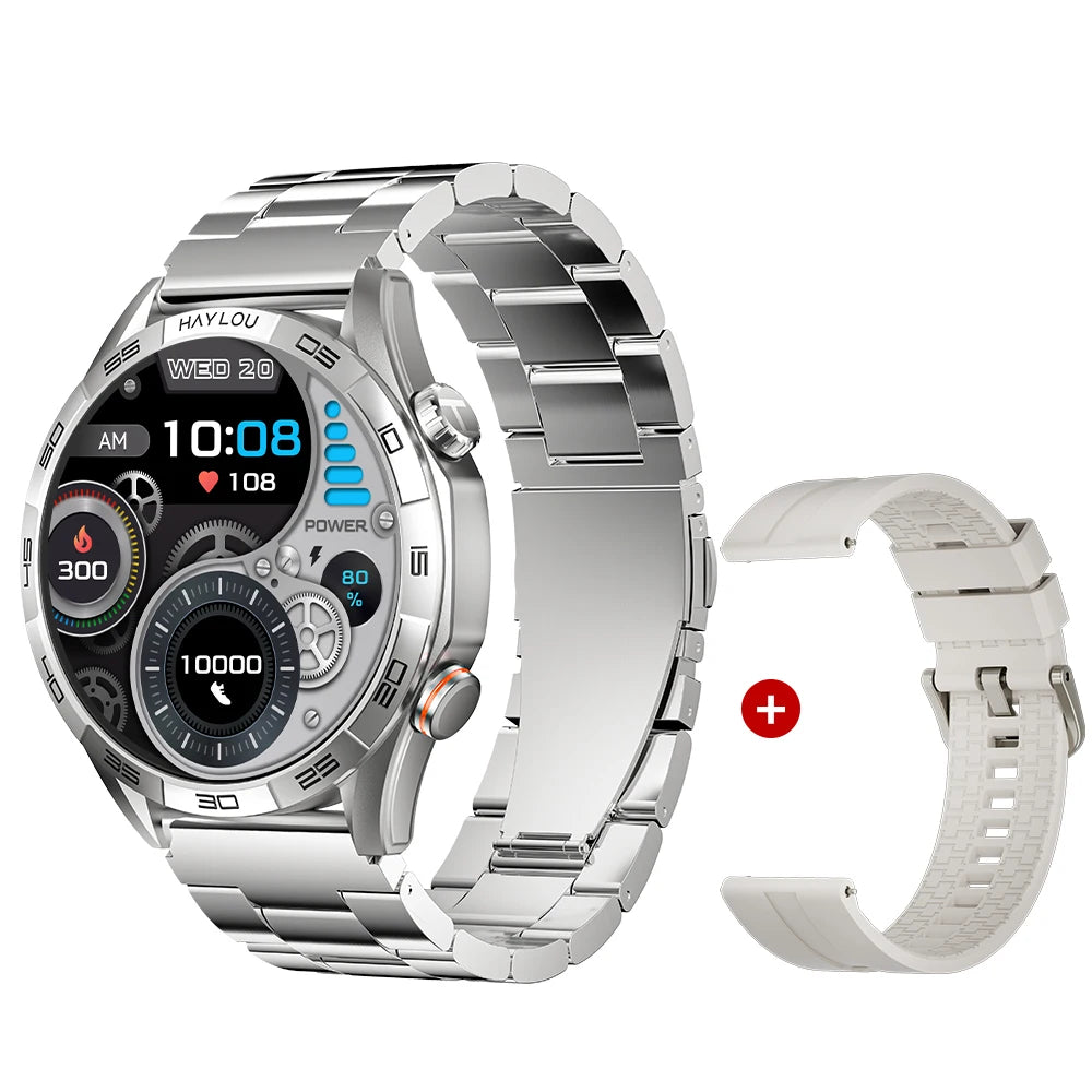 HAYLOU Solar 5 Voice Calling Smartwatch 1.58". AMOLED Display With 24h Health Monitoring ⌚