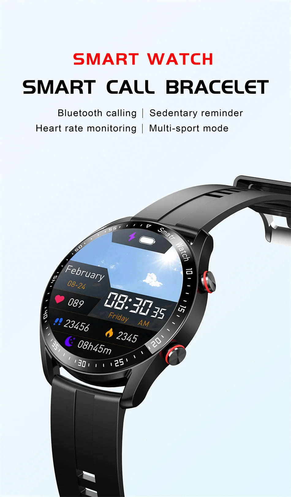Fantastic New Smartwatch With HD Display And Heart Rate, Fitness Tracker