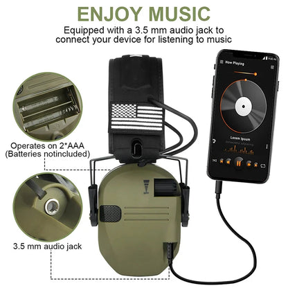 New Tactical Electronic Shooting Earmuff Anti-Noise Headphone