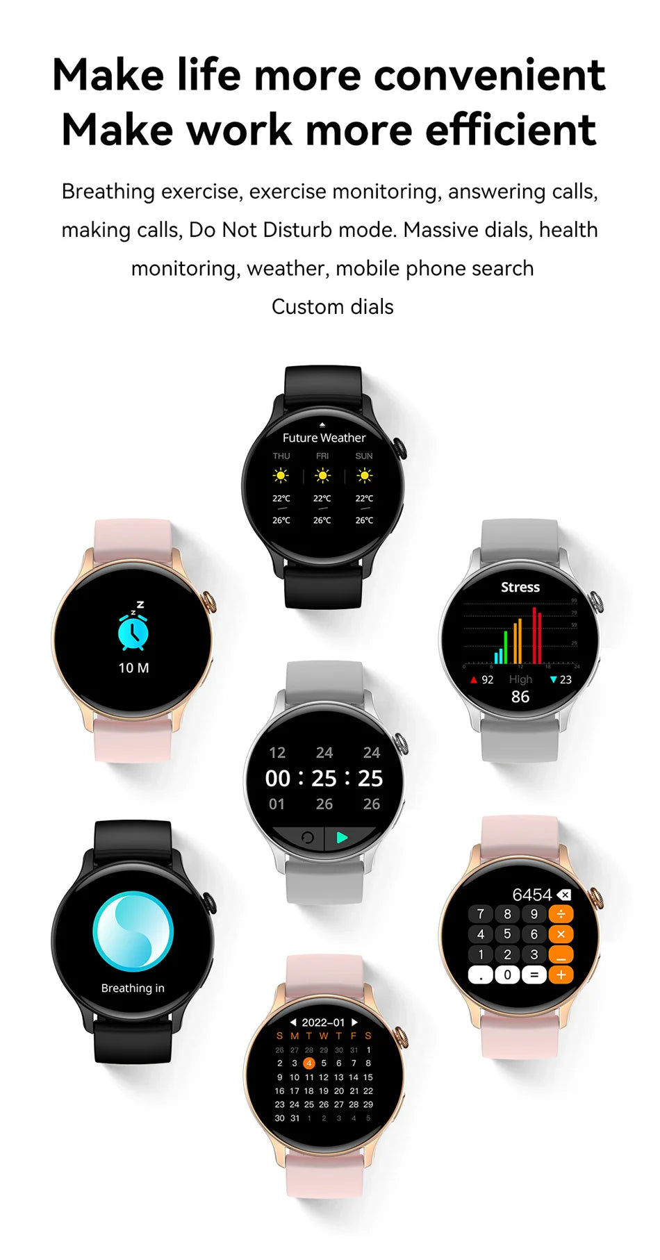 Fantastic True AMOLED Smartwatch With Health Tracker And Voice Calling