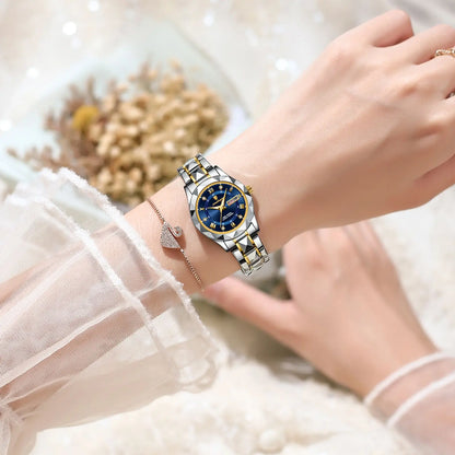 Luxury Ladies Watch With Stainless Steel Band