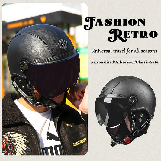 Fantastic Retro Motorcycle Helmets with Visor. Increase Your Safety.